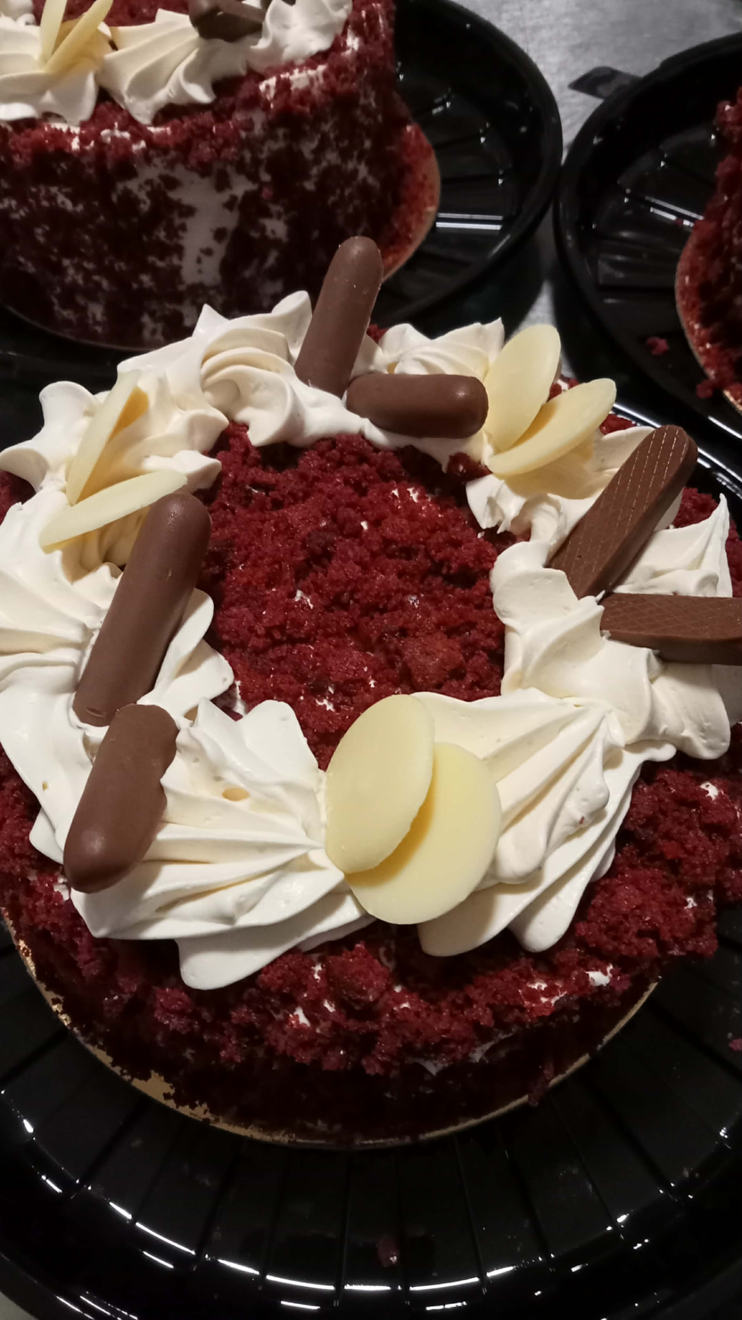 Red Velvet Buttercream — simple celebration cake design