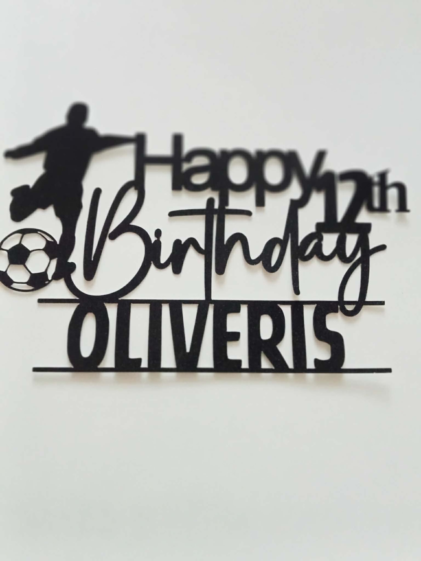 Football Birthday cake topper