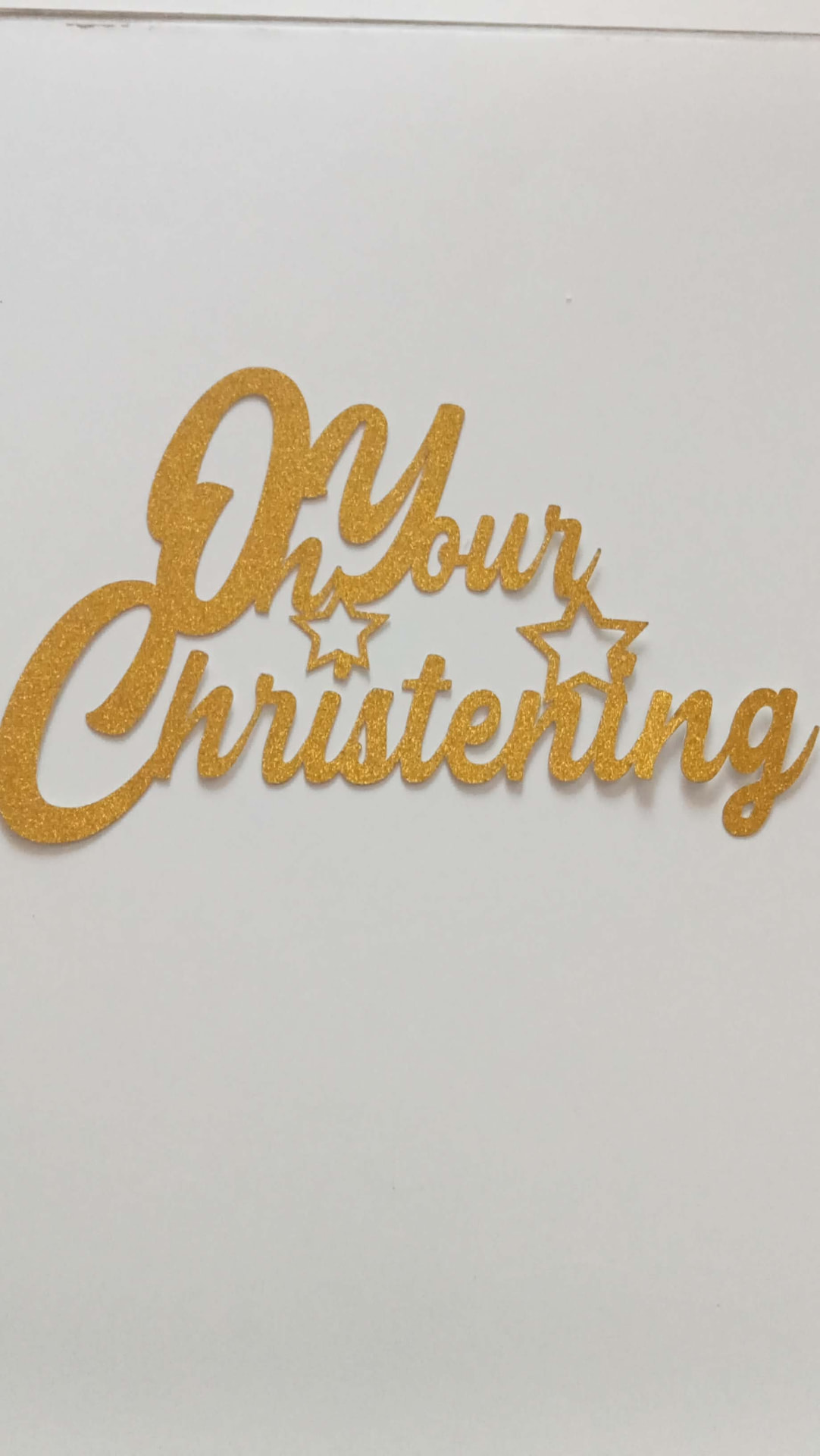 On Your Christening cake topper