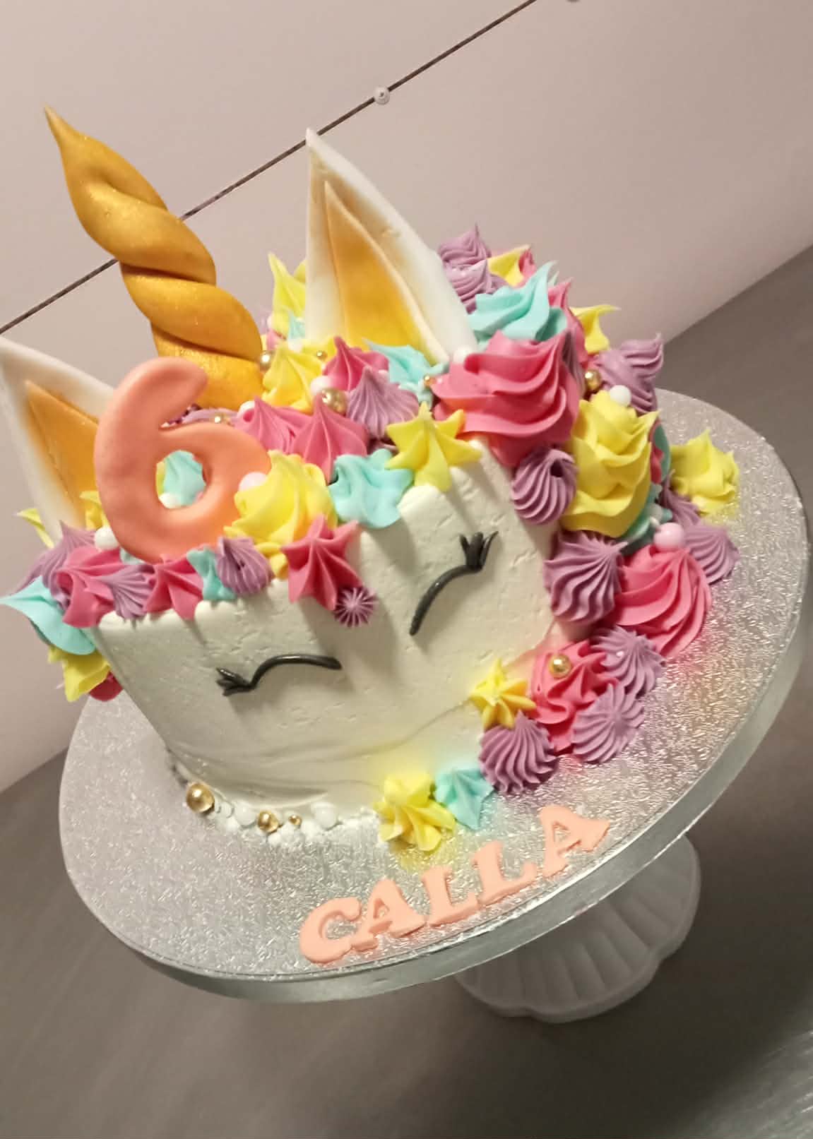 Rainbow Unicorn Swirl — Birthday cake design