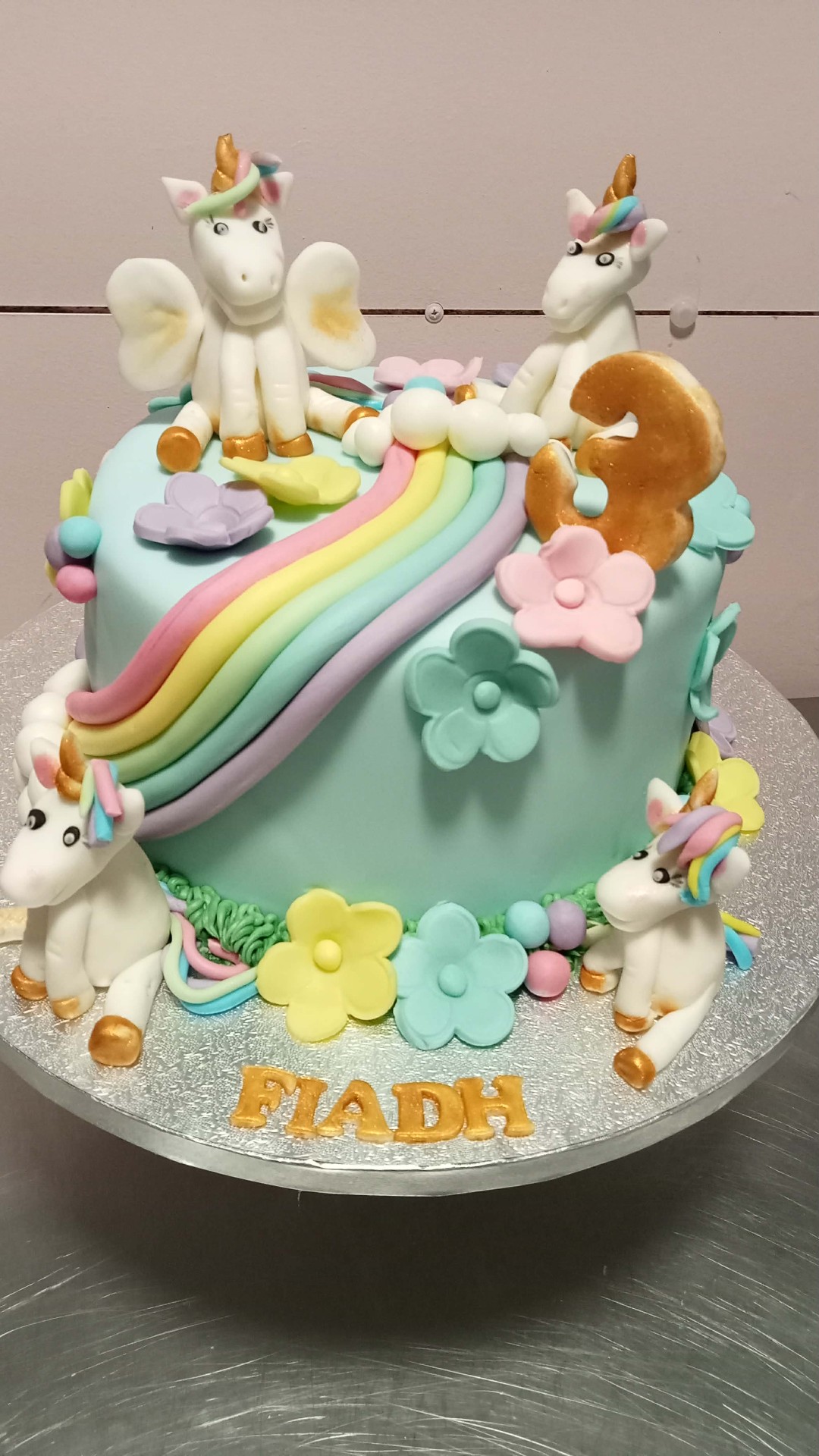 Pastel Unicorn Rainbow — Birthday cake design