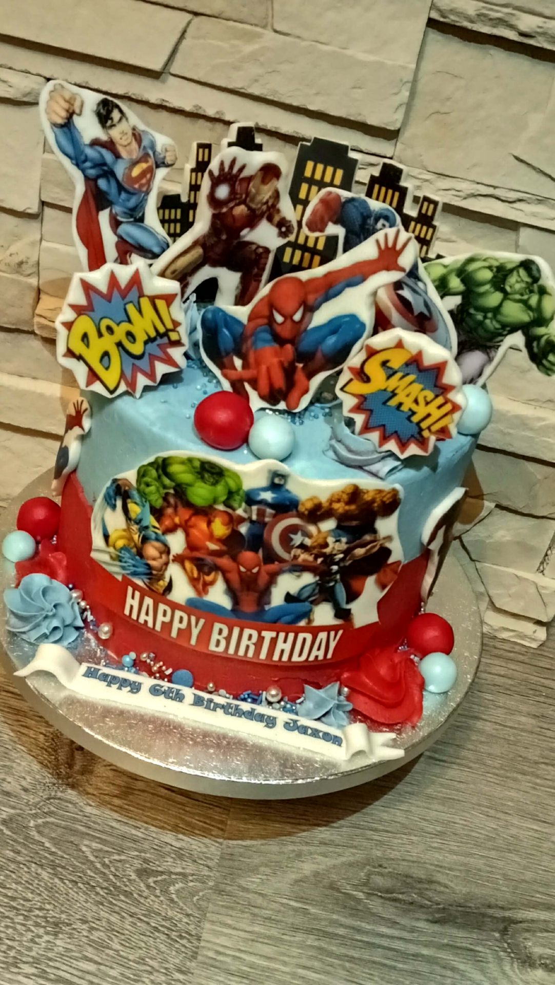 Marvel Superhero Smash — Birthday cake design