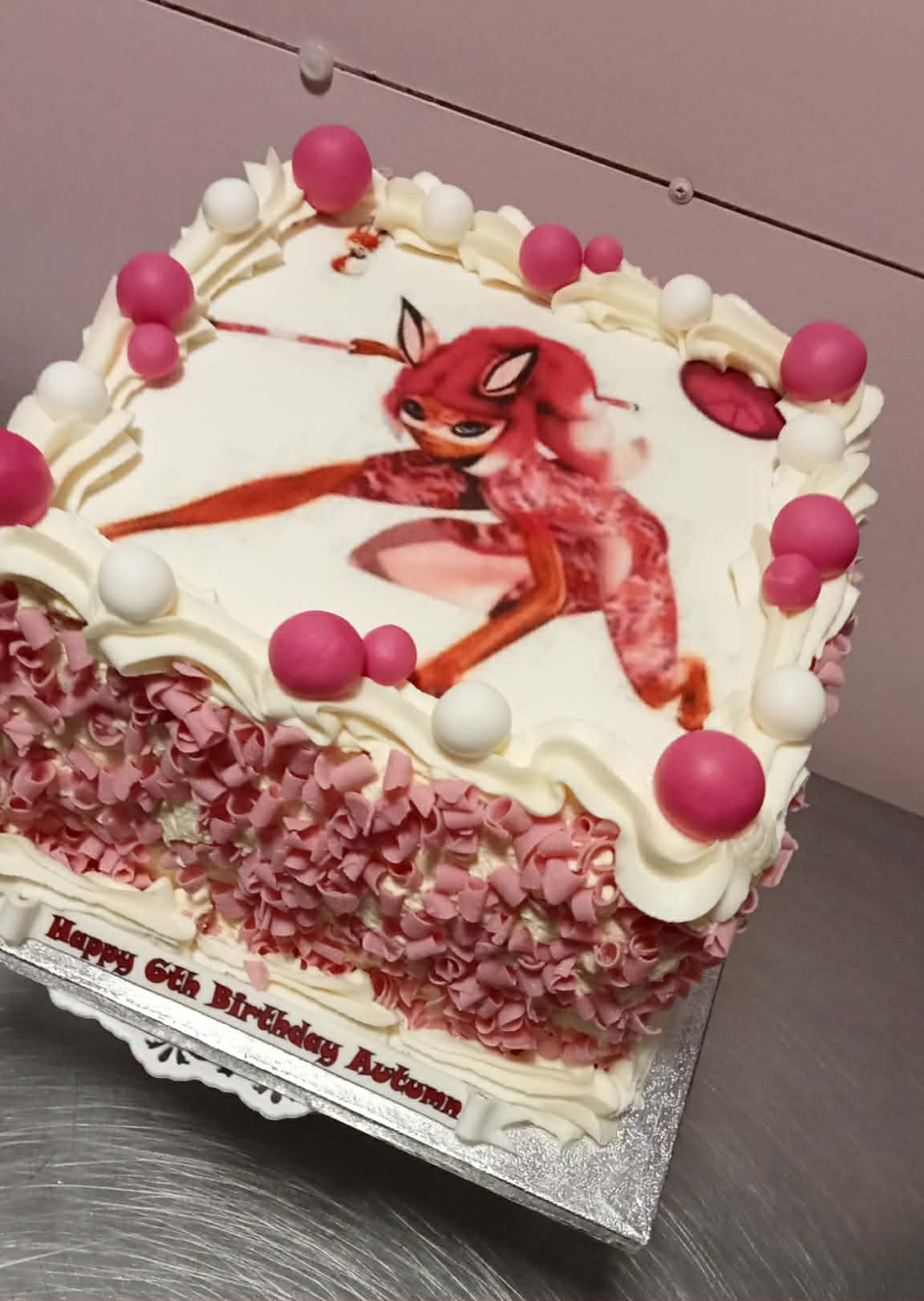 Ladybug Hero — simple celebration cake design