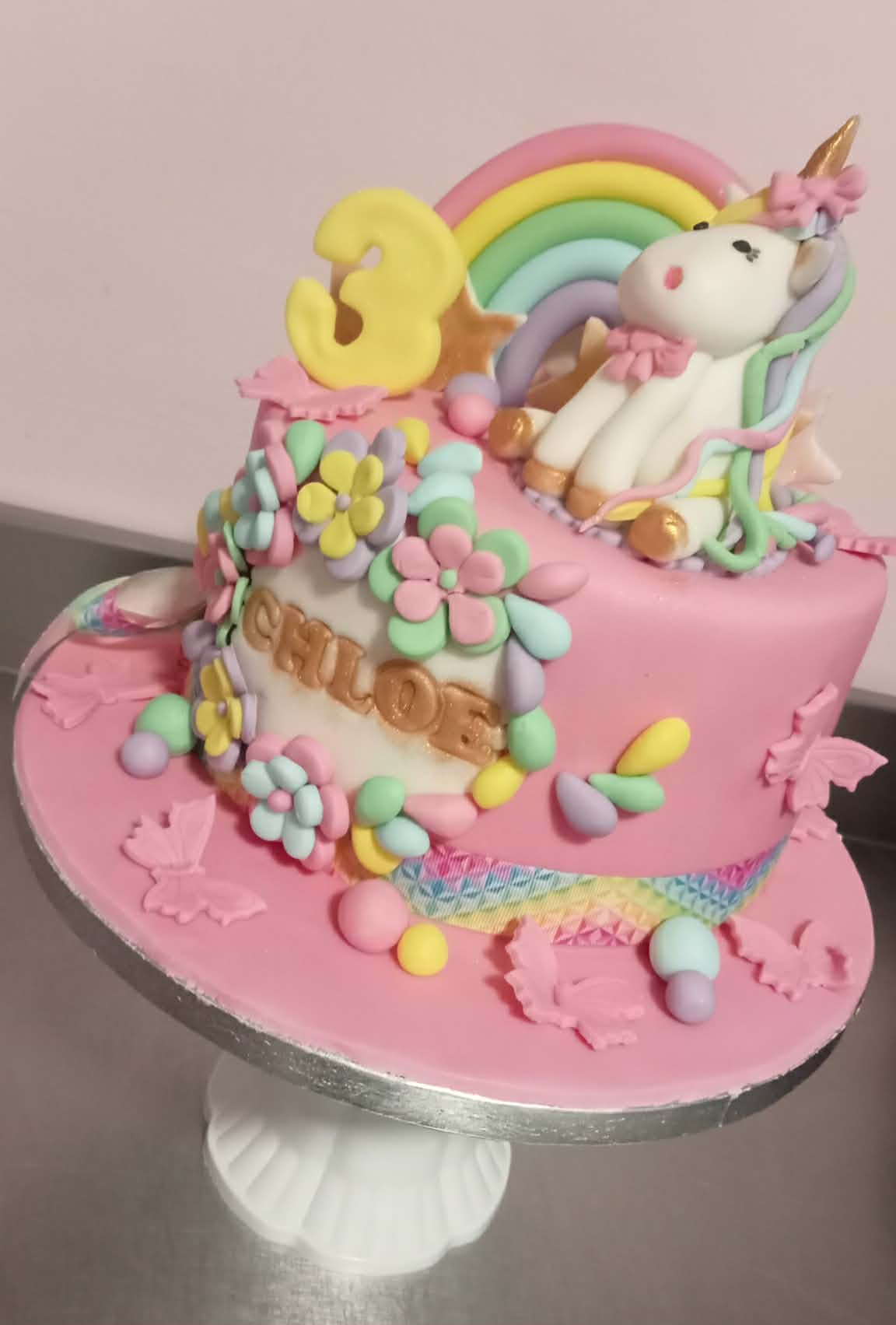 Unicorn Rainbow Blossom — Birthday cake design