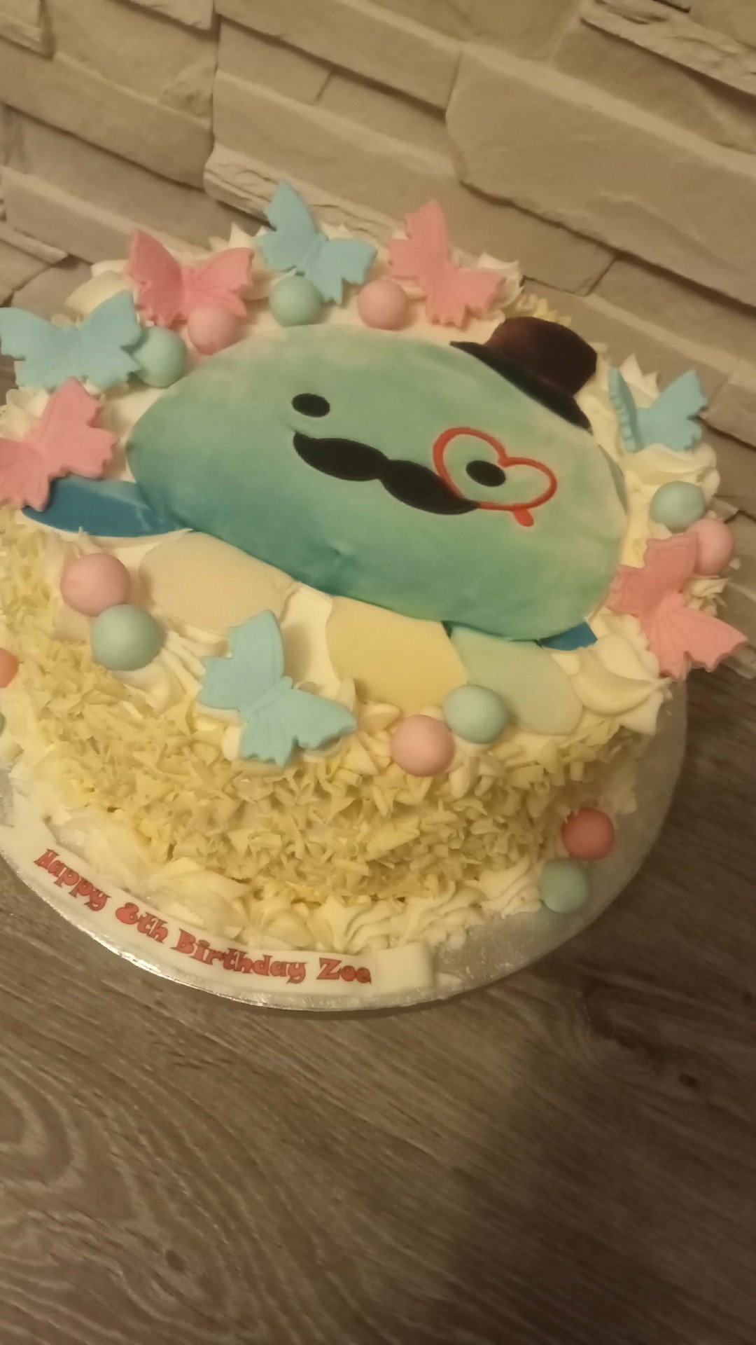 Squishmallow Charm — simple celebration cake design