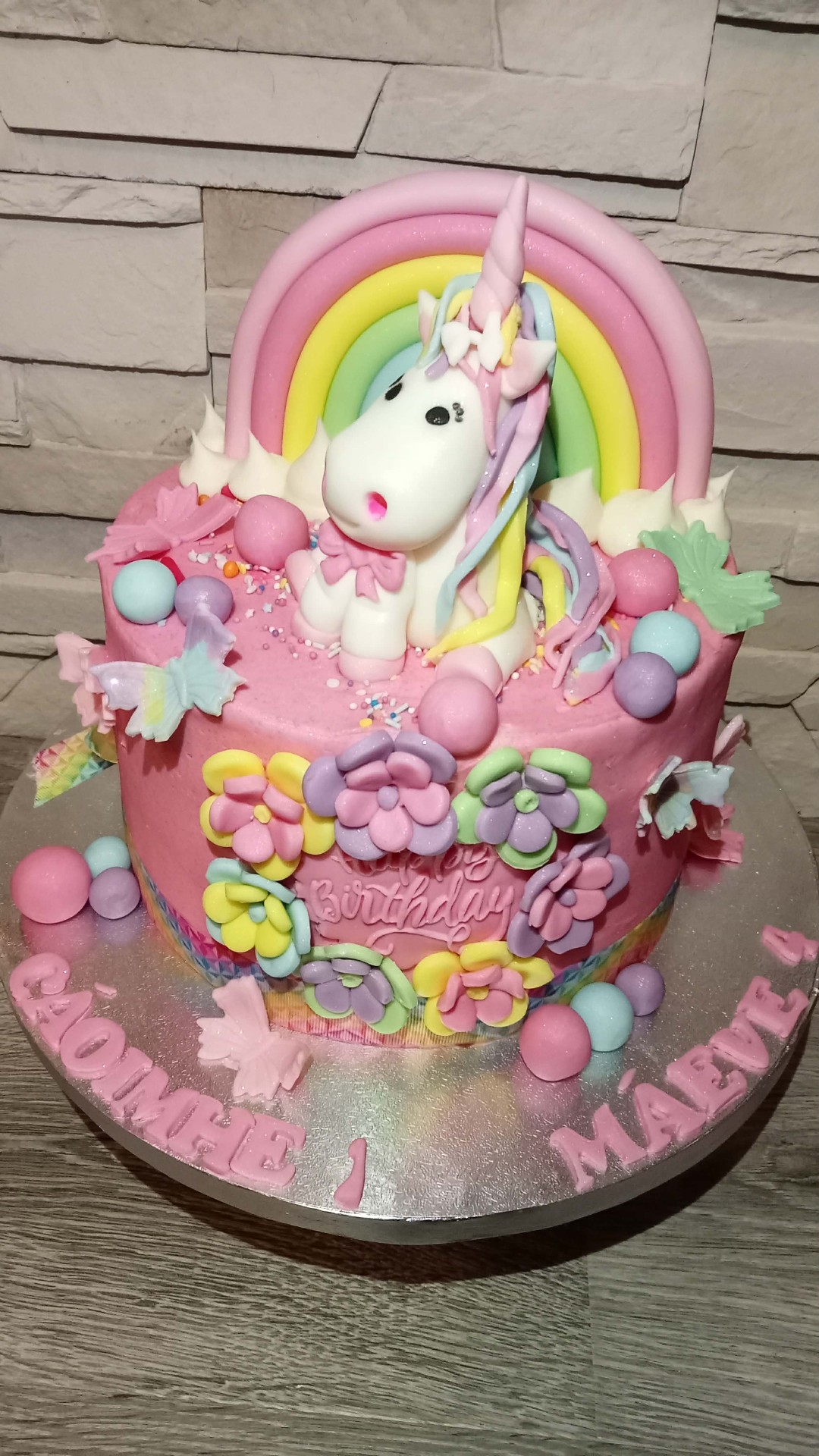 Pink Unicorn Blossom — Birthday cake design